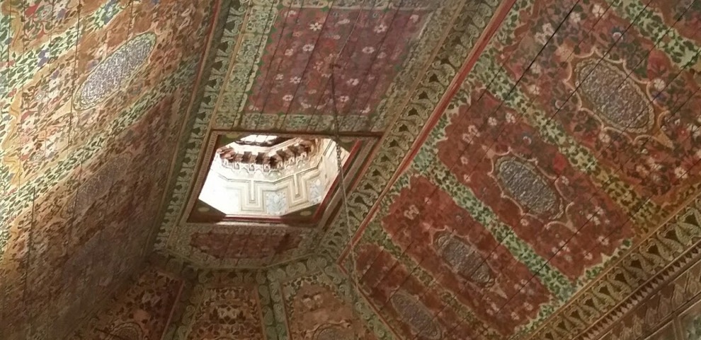 bahia palace ceiling detail- marrakesh