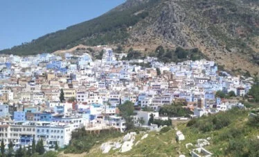 Chefchaouen, the "Blue City" nestled in the foothills of the Rif Mountains - gallery image for 8 day Morocco itinerary from Tangier to Marrakesh - Mountains, Medinas & Nomad Tents