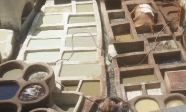 dye pits at fes tanneries