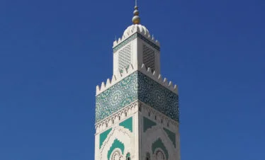 Hassan II mosque - detail of minaret - Casablanca