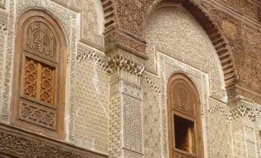 ornate carved plaster wall in the Fes medina - gallery image for 7 day Morocco Tour from Rabat to Marrakesh - Historic Sites, Saharan Sights - 1 week Morocco itinerary