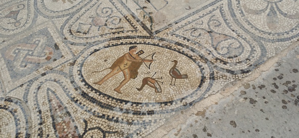 Roman mosaic at Volubilis - detail