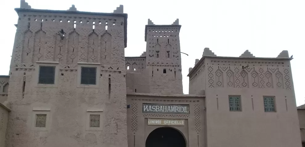 front entrance of buildings at Kasbah Amridil in Skoura